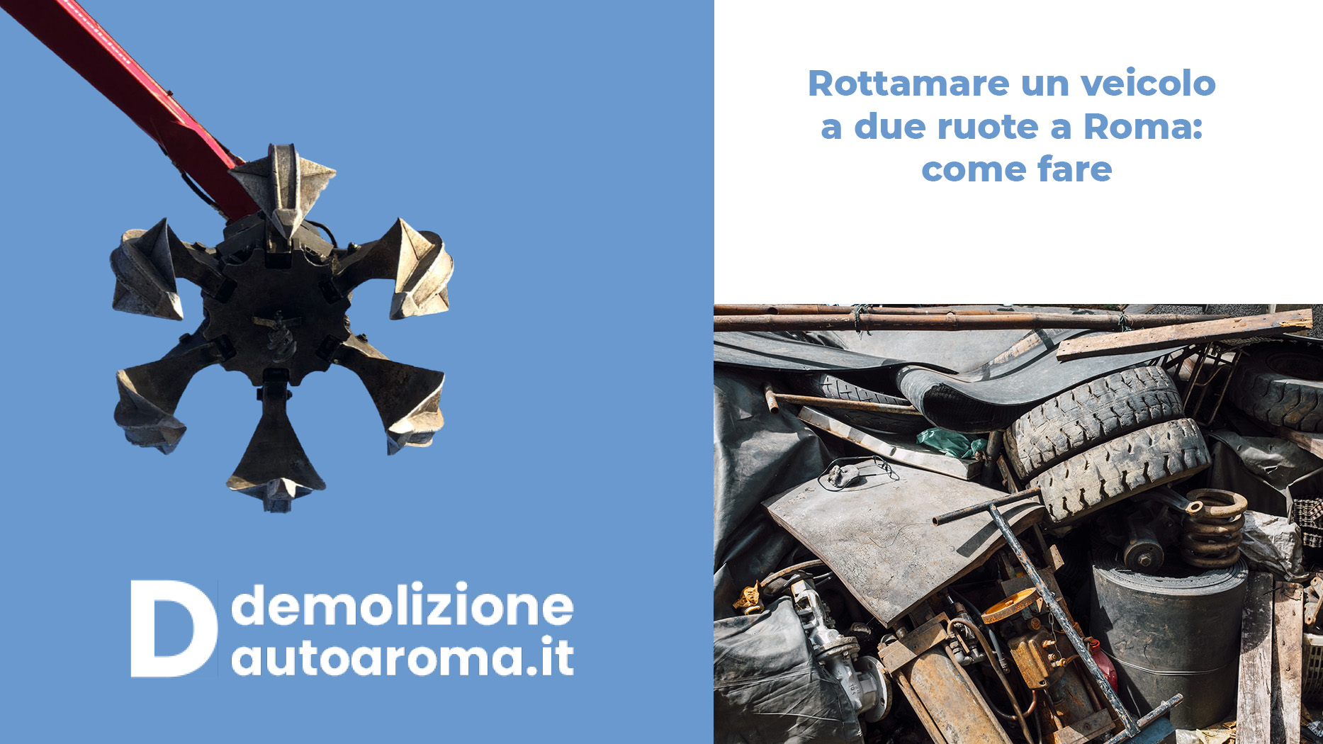 Rottamare un veicolo a due ruote a Roma come fare