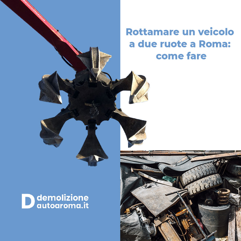 Rottamare un veicolo a due ruote a Roma