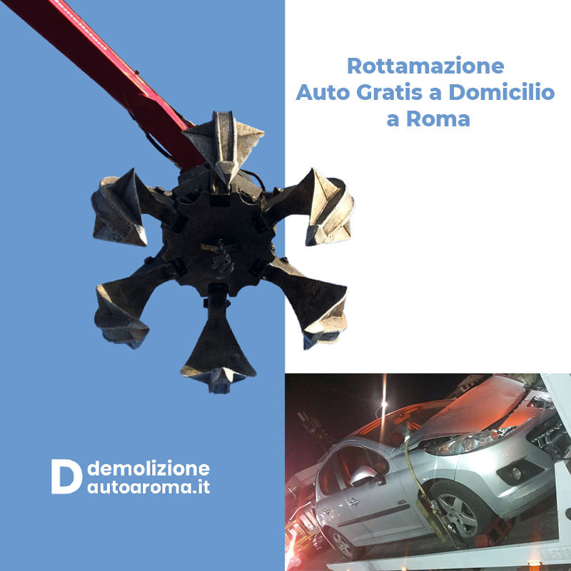 Rottamazione Auto Gratis a Domicilio a Roma