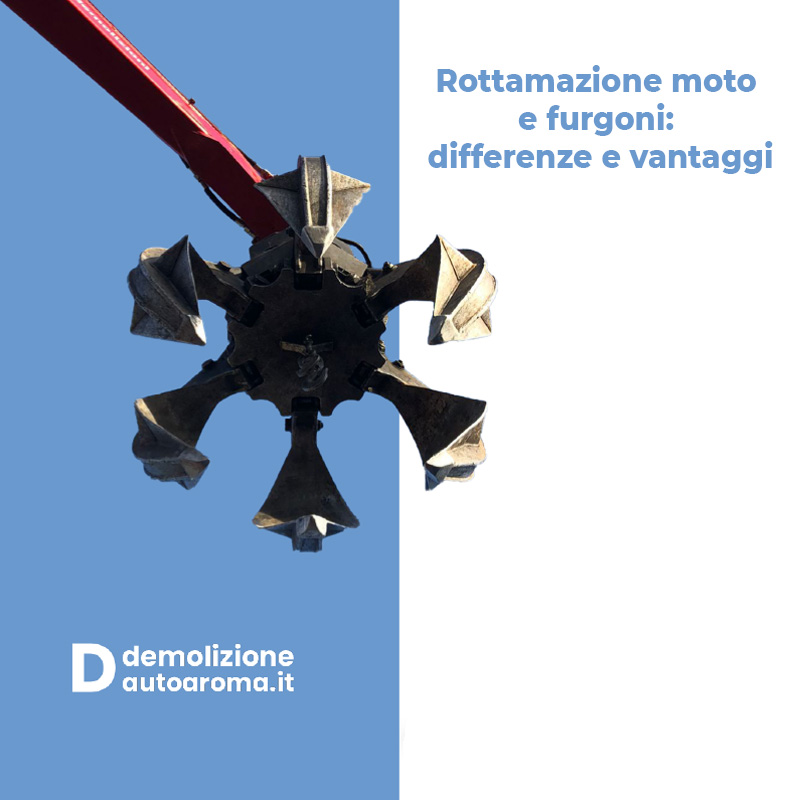 Rottamazione moto e furgoni