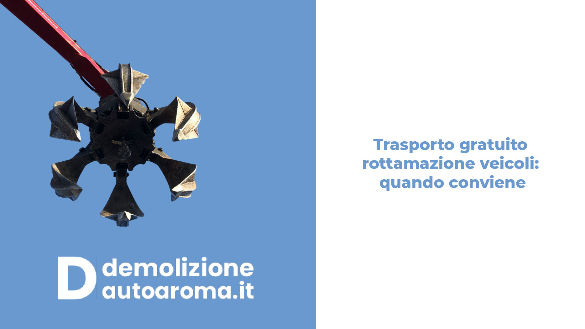 Trasporto gratuito rottamazione veicoli